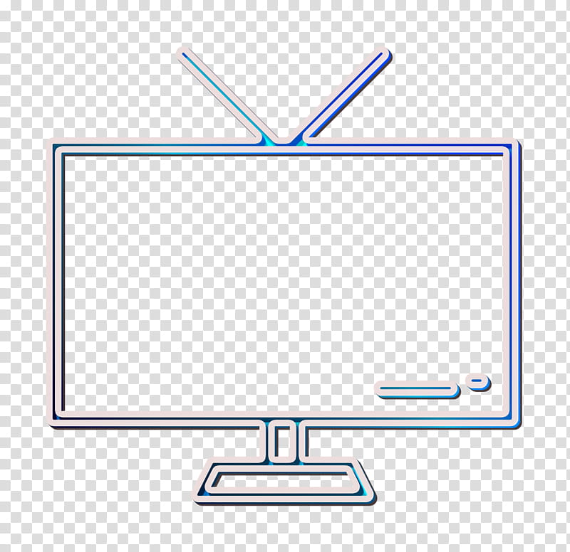 UI icon Tv icon, Computer Monitor Accessory, Line, Output Device, Technology, Computer Icon, Diagram transparent background PNG clipart