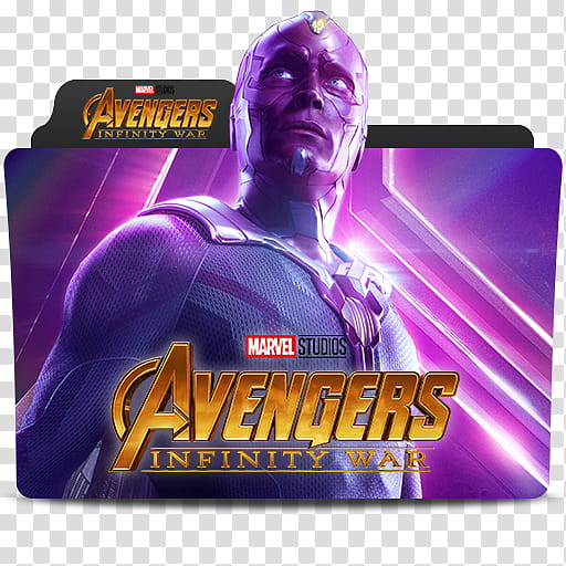 MARVEL MCU Avengers Infinity War Folder Icon , avengersinfinitywar-vision transparent background PNG clipart