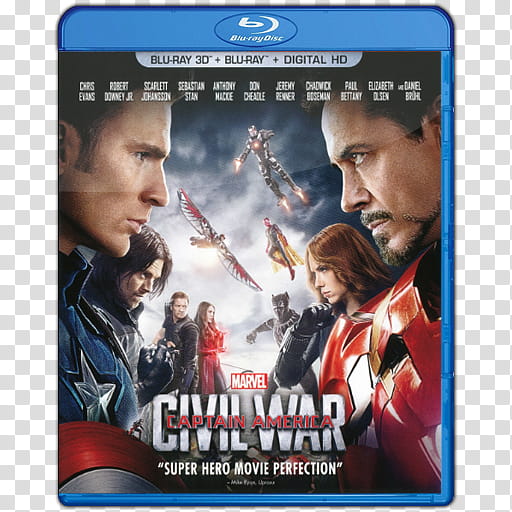 Captain America Civil War V Blu Ray  transparent background PNG clipart