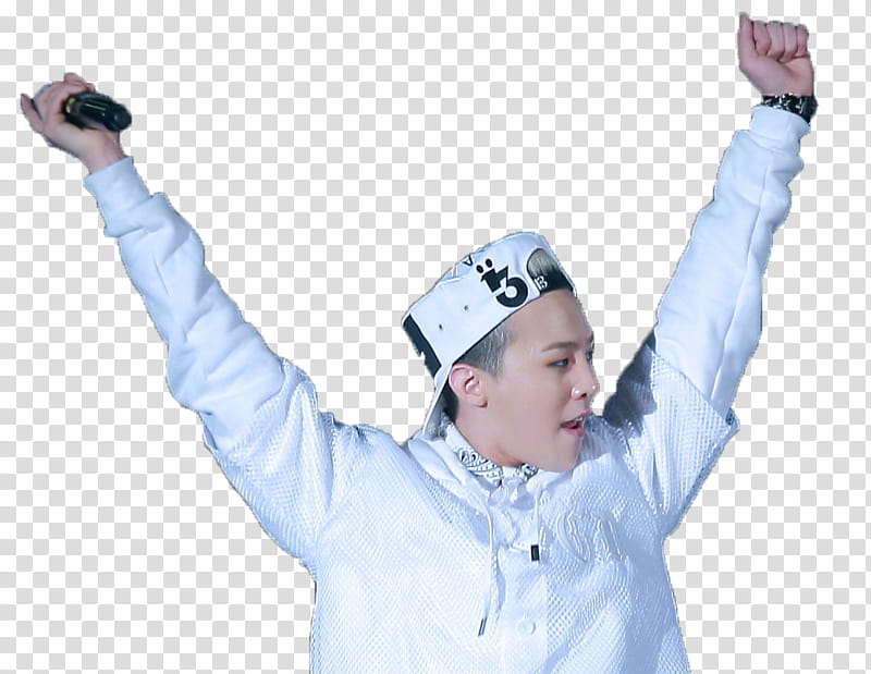G Dragon Big Bang , man wearing white dress shirt transparent background PNG clipart