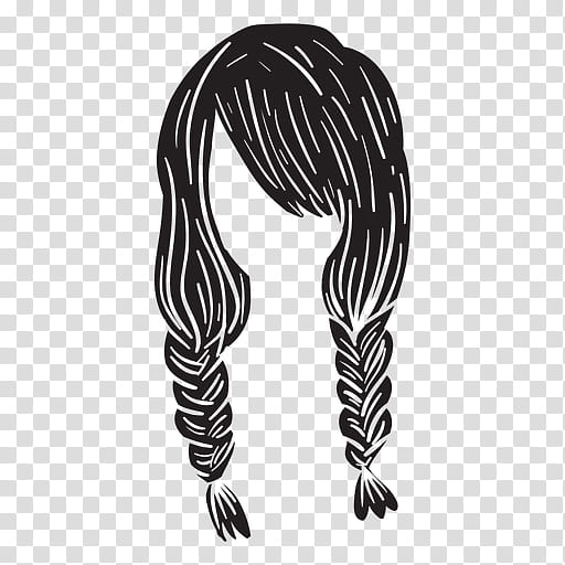 Hair, Braid, Drawing, Hairstyle, Cabelo, Black Hair, Long Hair, Hair Accessory transparent background PNG clipart