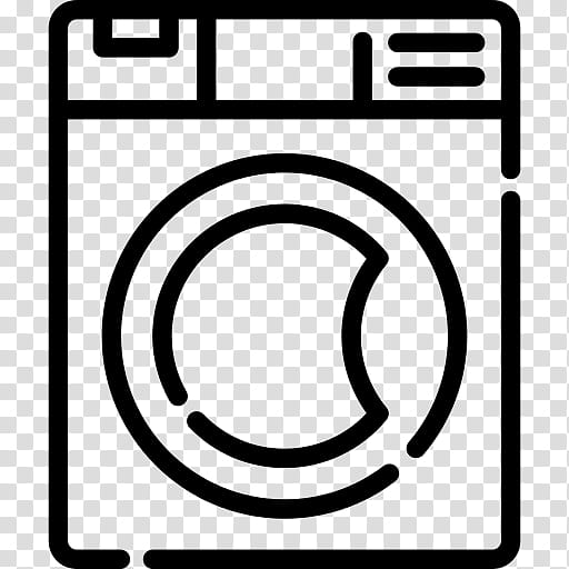 Hotel, Laundry Symbol, Washing Machines, Selfservice Laundry, Clothing, Home, Line Art, Circle transparent background PNG clipart