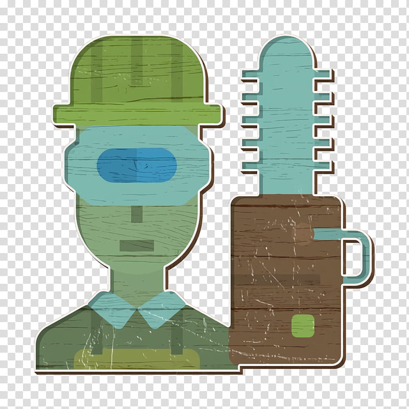 Carpenter icon Worker icon Career icon, Green, Personal Protective Equipment transparent background PNG clipart