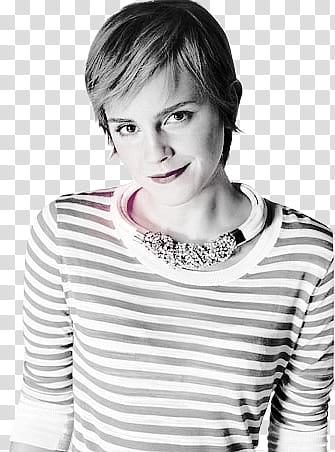 Emma Watson, grayscale of Emma Stone transparent background PNG clipart