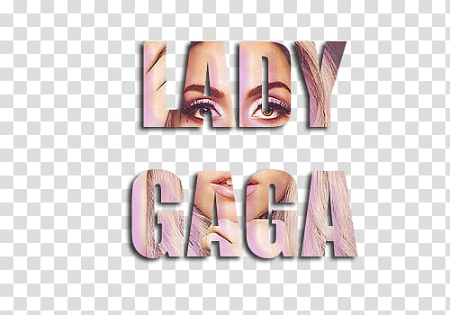 Lady Gaga Vanity Fair text transparent background PNG clipart