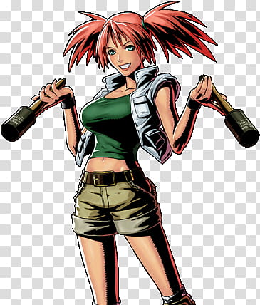 Nadia, METAL SLUG DEFENSE, red haired female character illustration transparent background PNG clipart