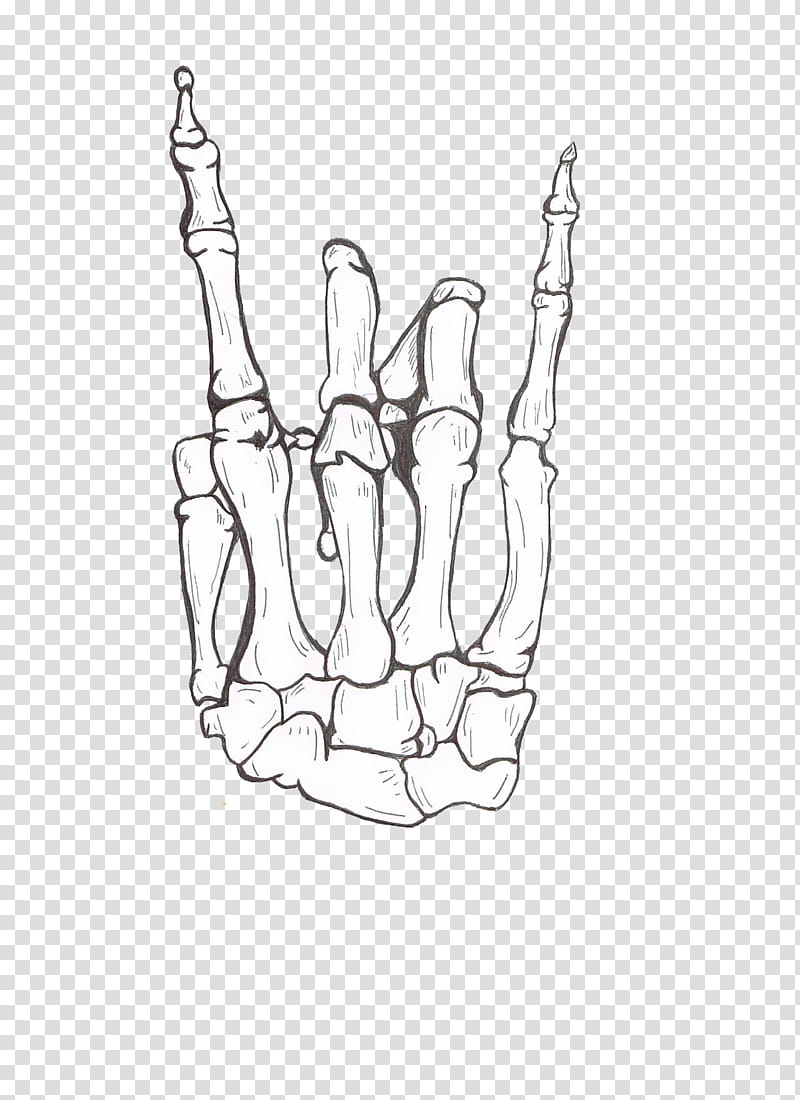 Skeleton Hand Showing A Middle Finger. Ink Black And White Drawing Stock  Photo, Picture and Royalty Free Image. Image 137766296.