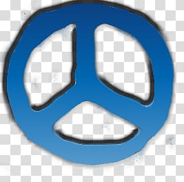 Peace and LOve s, blue peace logo transparent background PNG clipart