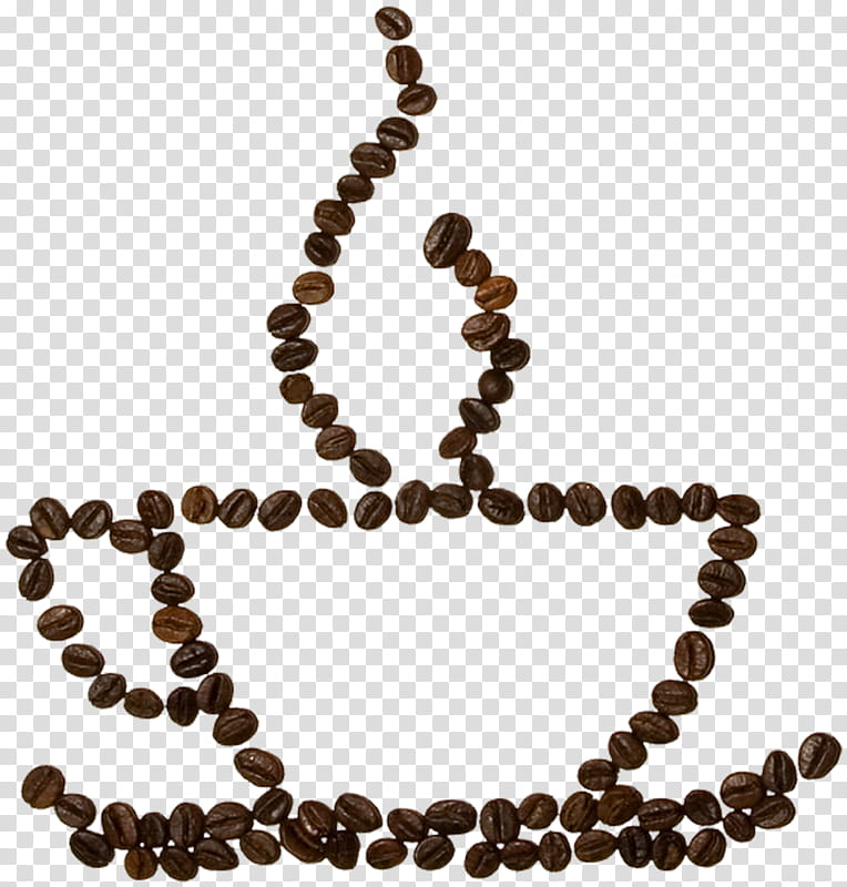 brown and silver beaded necklace transparent background PNG clipart