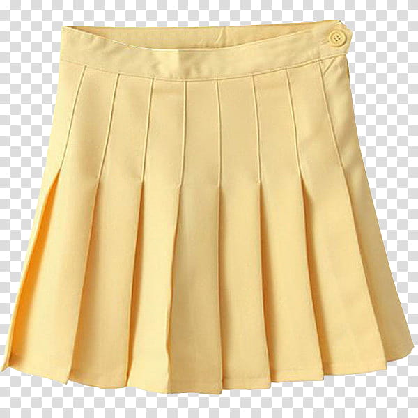 AESTHETIC, yellow pleated skirt transparent background PNG clipart