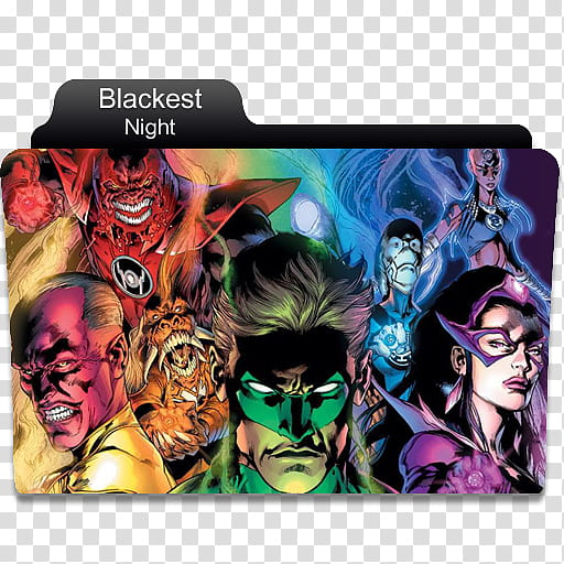 DC Comics Folder , Blackest Night  transparent background PNG clipart