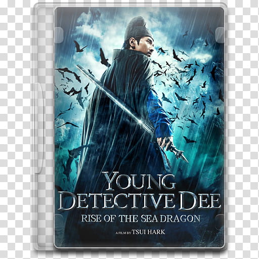 Movie Icon Mega , Young Detective Dee, Rise of the Sea Dragon, Young Detective Dee Rise of the Sea Dragon DVD case illustration transparent background PNG clipart