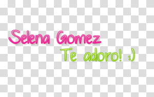 texto Selena Gomez transparent background PNG clipart thumbnail