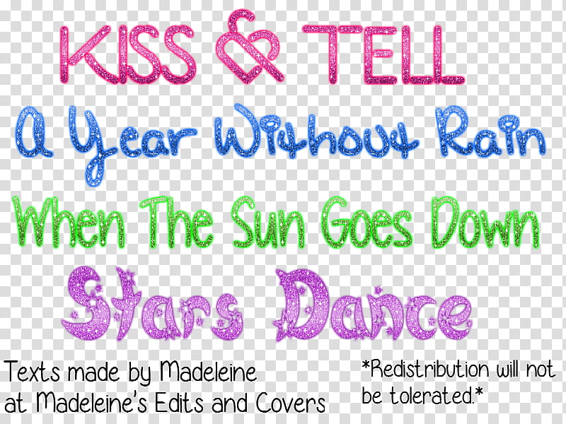 Selena Gomez Song Titles Requested transparent background PNG clipart