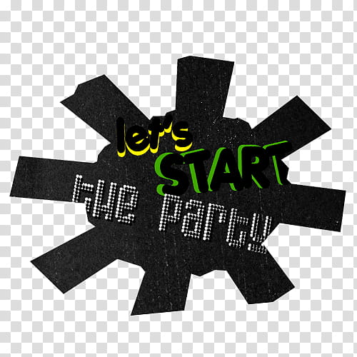 Textos, let's start the party text illustration transparent background PNG clipart