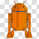 Android D Icons And Blender D Model Set , Android-DIconOrange- transparent background PNG clipart