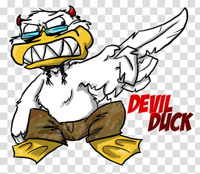 Duck teeth, Devil Duck logo transparent background PNG clipart