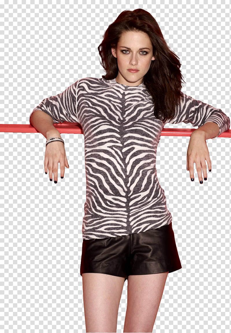 primer de resources, Kirsten Stewart leaning on red pipe transparent background PNG clipart