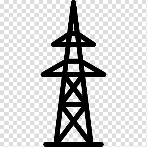 Electricity Symbol, Transmission Tower, Line, Triangle transparent background PNG clipart