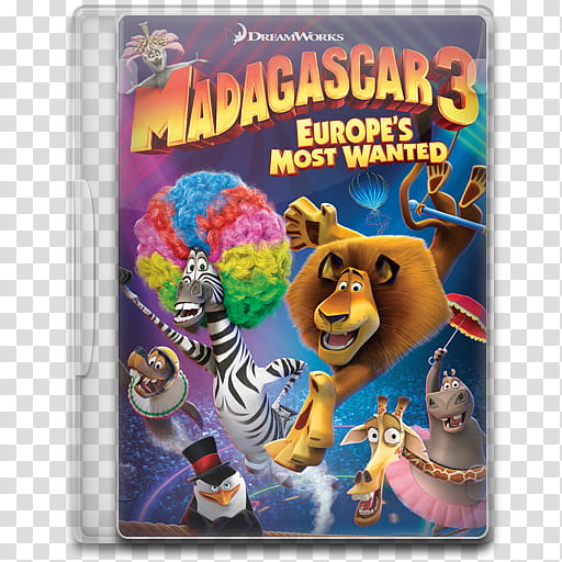 Movie Icon Mega , Madagascar , Europe's Most Wanted transparent background PNG clipart