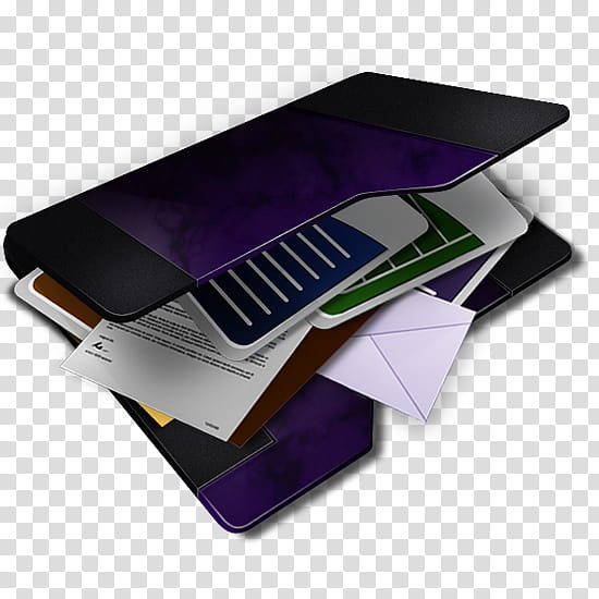 Purple My Documents Icon, (O) PURPLE 'My Documents'  x , purple and black folder illustration transparent background PNG clipart