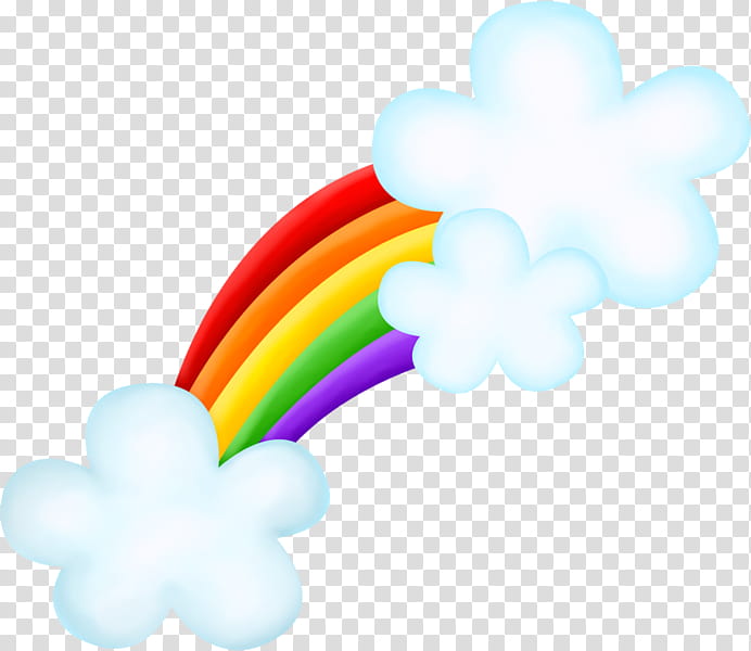 cartoon of rainbow transparent background PNG clipart