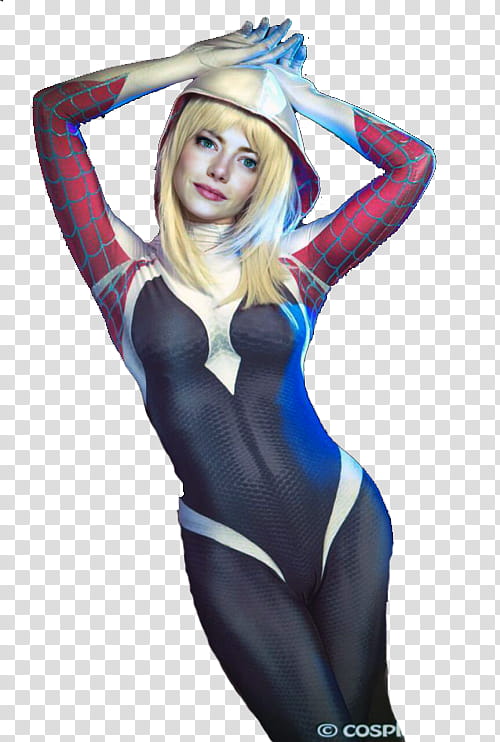 Spider Gwen Emma Stone transparent background PNG clipart
