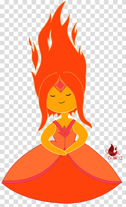 Marceline The Vampire Queen, Flame Princess, Princess Bubblegum, Fire, Finn The Human, Drawing, Character, Adventure Time, Red, Orange transparent background PNG clipart