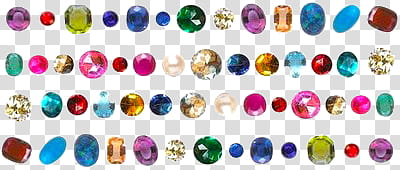 Gems Overlays, assorted-colored gemstones transparent background PNG clipart
