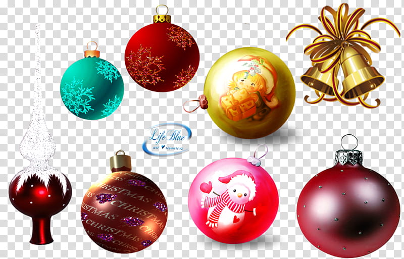 Christmas balls, assorted color bauble lot transparent background PNG clipart