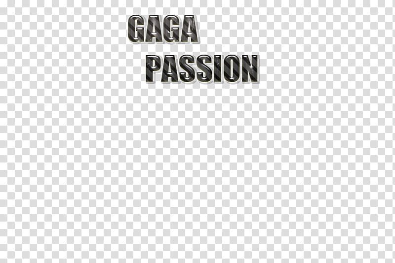 Gaga passion texto  transparent background PNG clipart