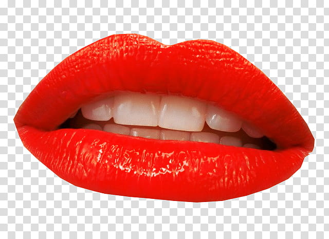 Lips Decors, red lips transparent background PNG clipart