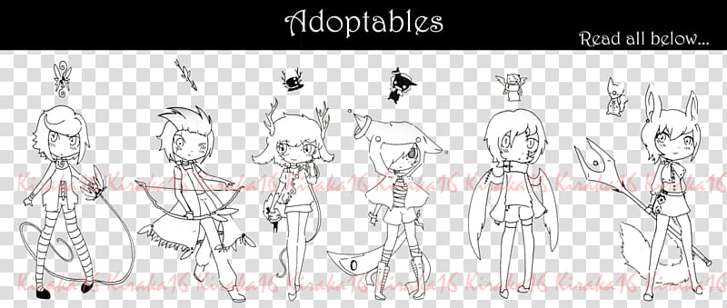 Pre-order Rare Adoptables set (Open) transparent background PNG clipart