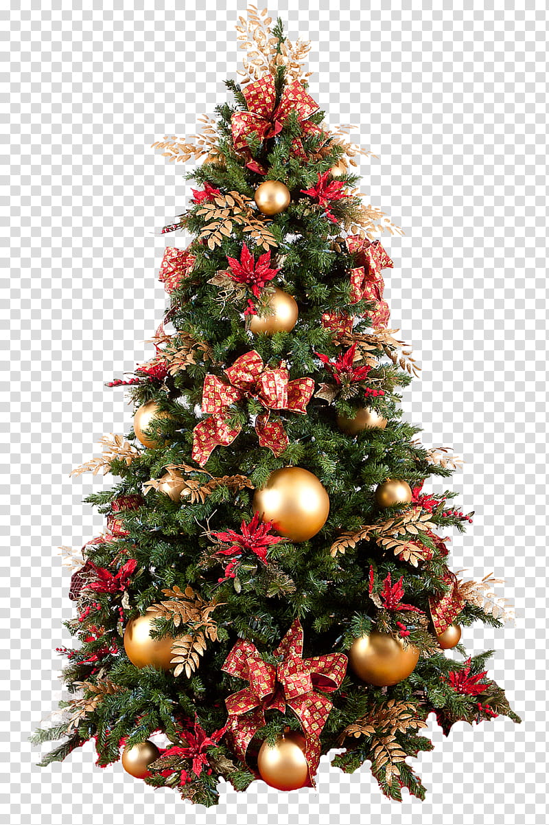Xmas tree , red and green christmas tree transparent background PNG clipart