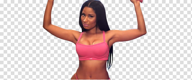 Nicki Minaj Anaconda, Nicki Minaj lifting her hands transparent background PNG clipart
