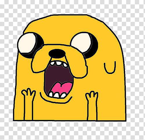 Full, Jake the dog opened wide mouth transparent background PNG clipart