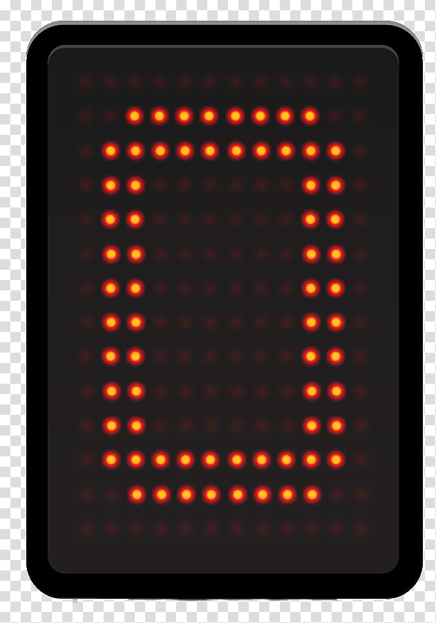 Scoreboard Numbers s, orange number  LED sign transparent background PNG clipart
