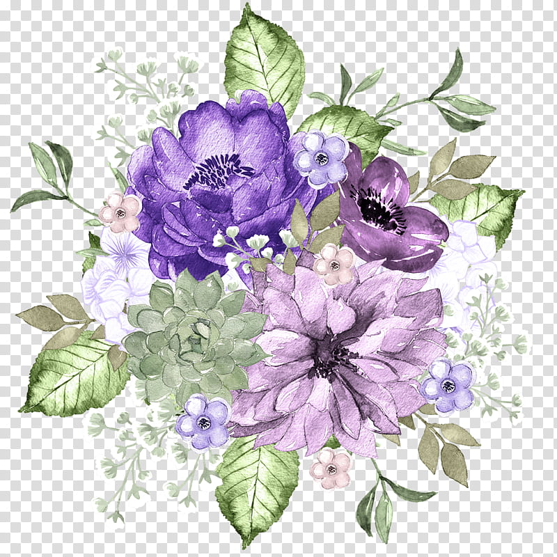 Bouquet Of Flowers Drawing Drawing Flowers Painting Watercolor Painting Violet Purple Lilac Plant Transparent Background Png Clipart Hiclipart