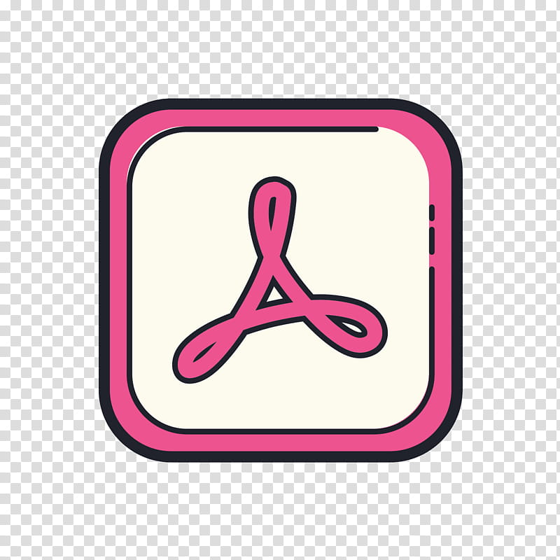 Adobe Logo Drawing Cartoon Adobe Acrobat Pink Line Magenta Symbol Transparent Background Png Clipart Hiclipart