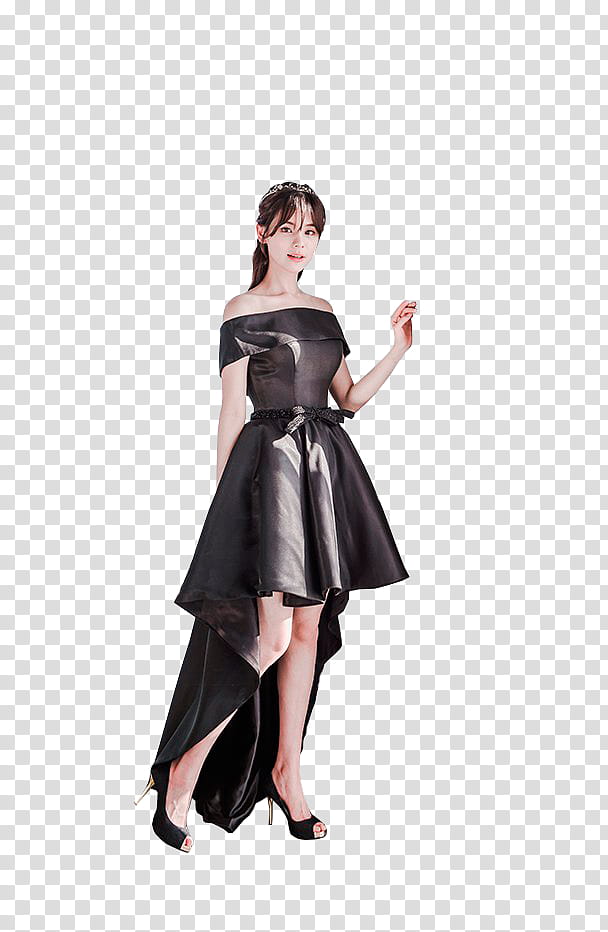 YEON SIL, woman standing wearing dress transparent background PNG clipart