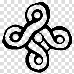 Teen Wolf Celtic Five Fold Knot Symbol SE, black cross illustration transparent background PNG clipart