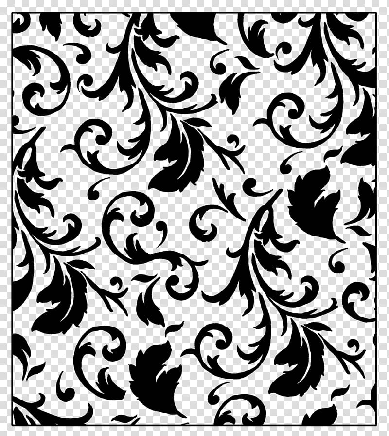 Patterned Tiles, black and white floral transparent background PNG clipart