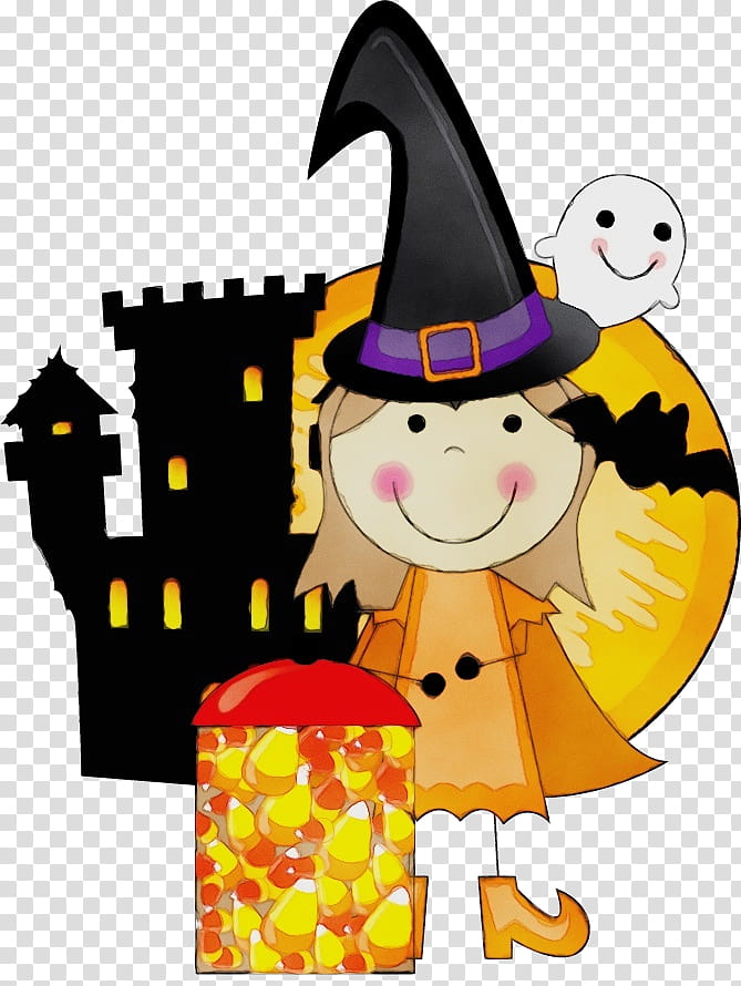 Witch, Watercolor, Paint, Wet Ink, Character, Happiness, Character Created By, Trickortreat transparent background PNG clipart