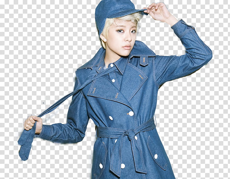 Amber f x render, women's blue coat transparent background PNG clipart