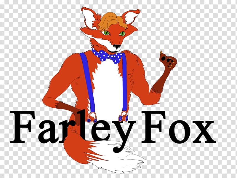 Farley Fox Mascot  transparent background PNG clipart