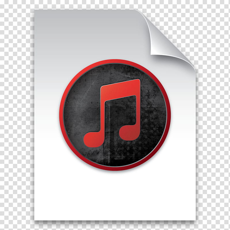 Dark Icons Part II , iTunes-generic, red and black music logo transparent background PNG clipart