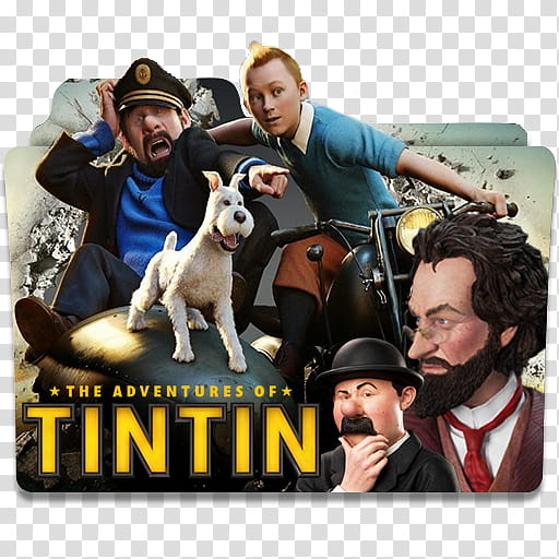 The Adventures of Tintin  Folder Icon , DAY..U () transparent background PNG clipart