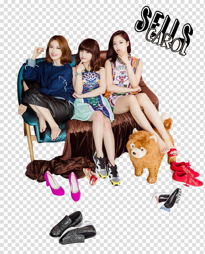 Jiyeon Boram and Eunjung T ara render transparent background PNG clipart