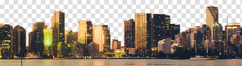 City, city structures beside body of water transparent background PNG clipart