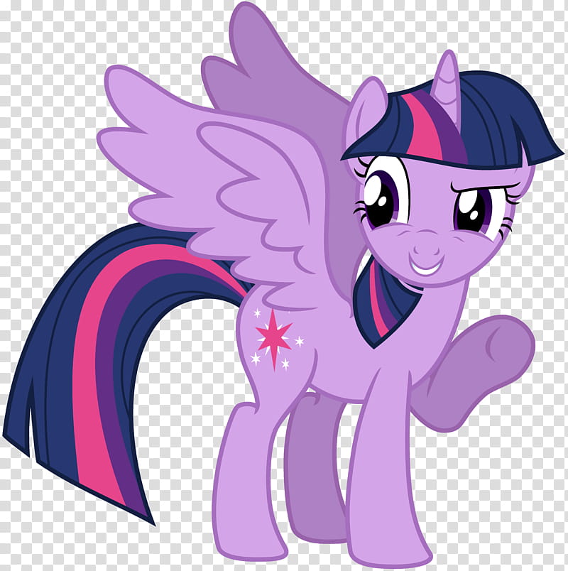 Alicorn Twilight Sparkle, purple My Little Pony illustration transparent background PNG clipart